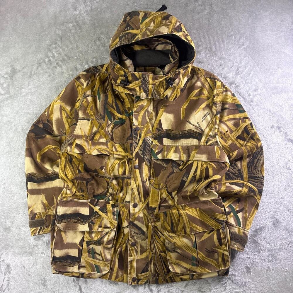 Cabela’s Women’s Large Camo Insulated Hunting Jacket Removable Hood
